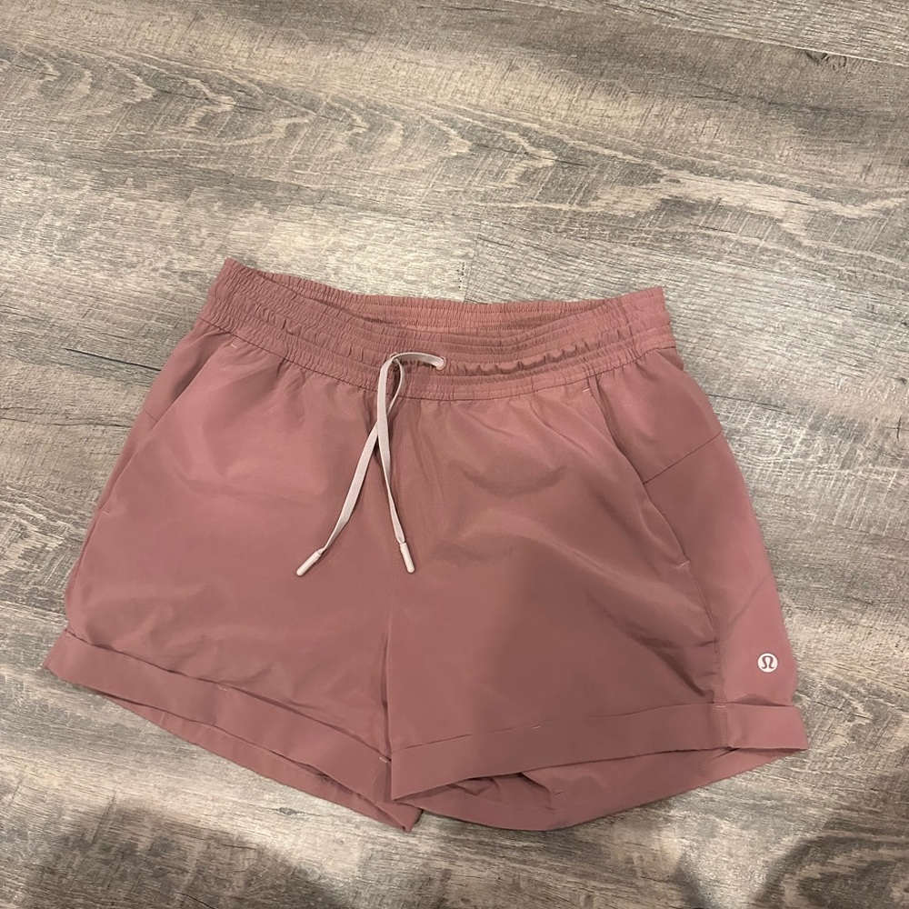 Lululemon lightweight shorts rose pink 6
